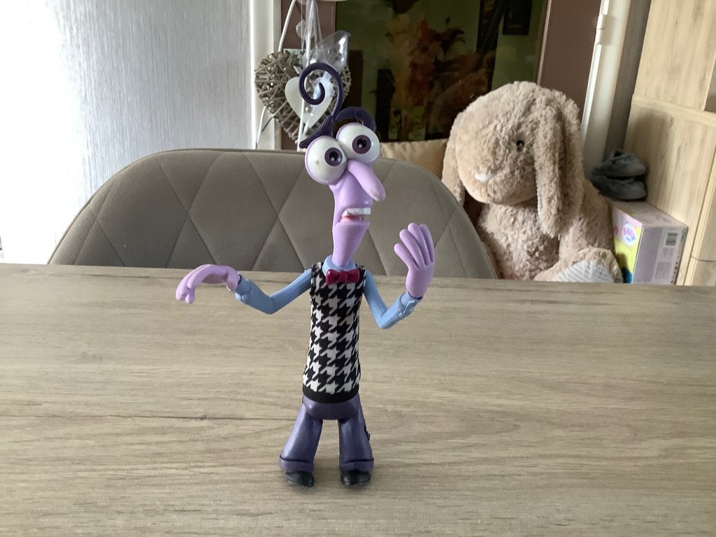 Disney-Pixar Fear character (Geluid) (20 cm), Ophalen of Verzenden, Overige figuren, Gebruikt, Beeldje of Figuurtje