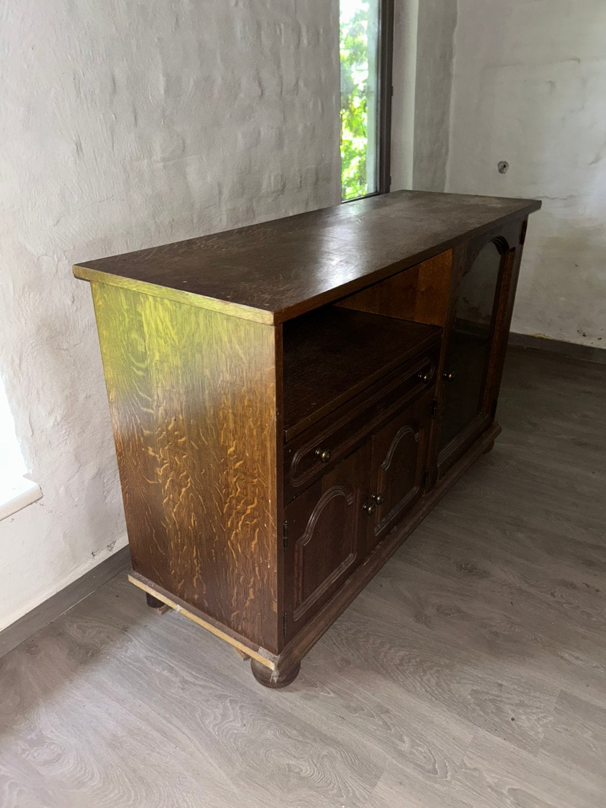 Lage houten kast, Ophalen, Gebruikt