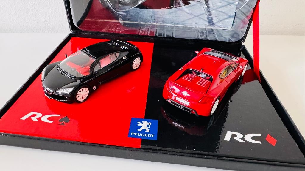 Zeldzaam _ Peugeot RC Concept Cars 1/43, Hobby en Vrije tijd, Modelauto's | 1:43, Nieuw, Auto, Norev, Ophalen of Verzenden