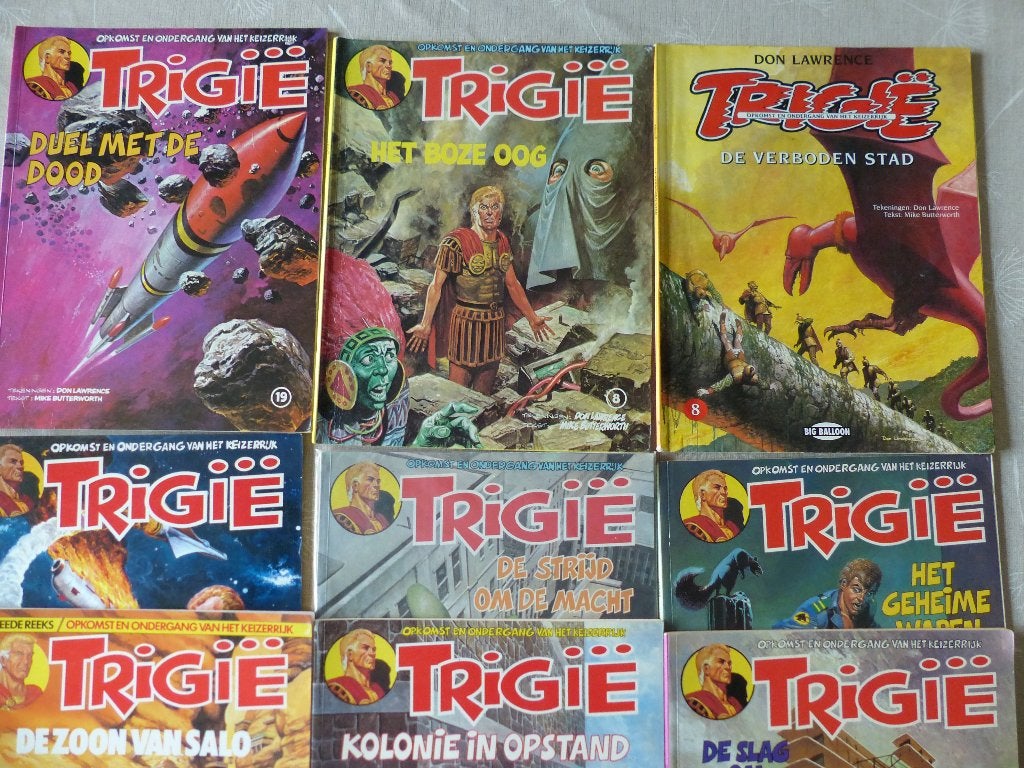 pakketje Trigie, Boeken, Meerdere stripboeken, Ophalen, Gelezen