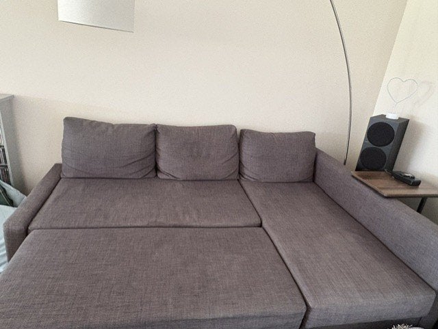GRATIS Hoekslaapbank-zetel, Ophalen, Gebruikt, 100 tot 125 cm, Hoekbank