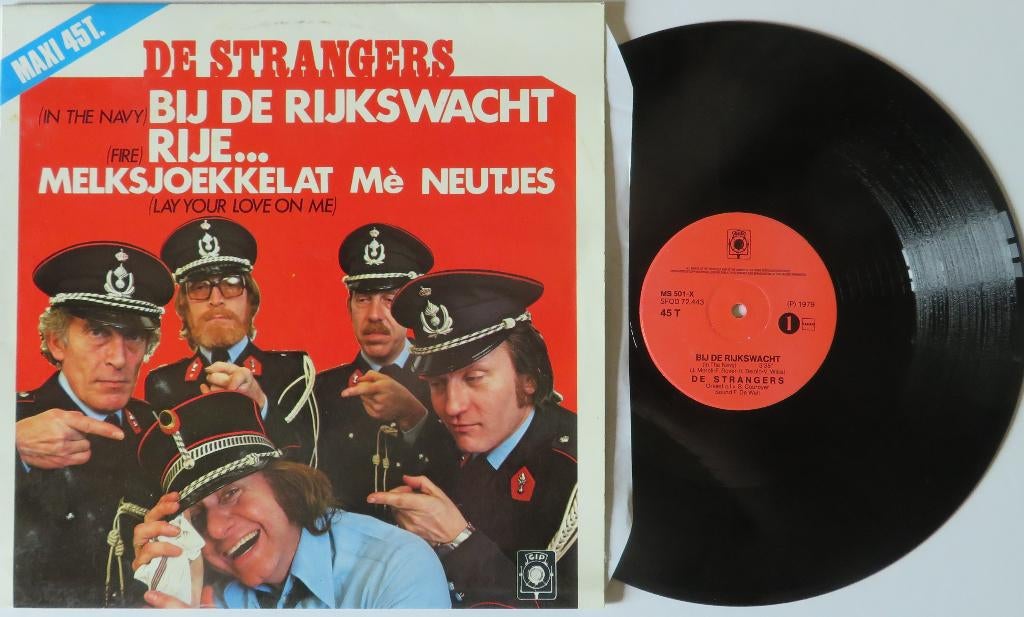 De Strangers - Bij de rijkswacht. Maxi, CD & DVD, Vinyles | Dance & House, Enlèvement ou Envoi, Utilisé, 12 pouces, Disco