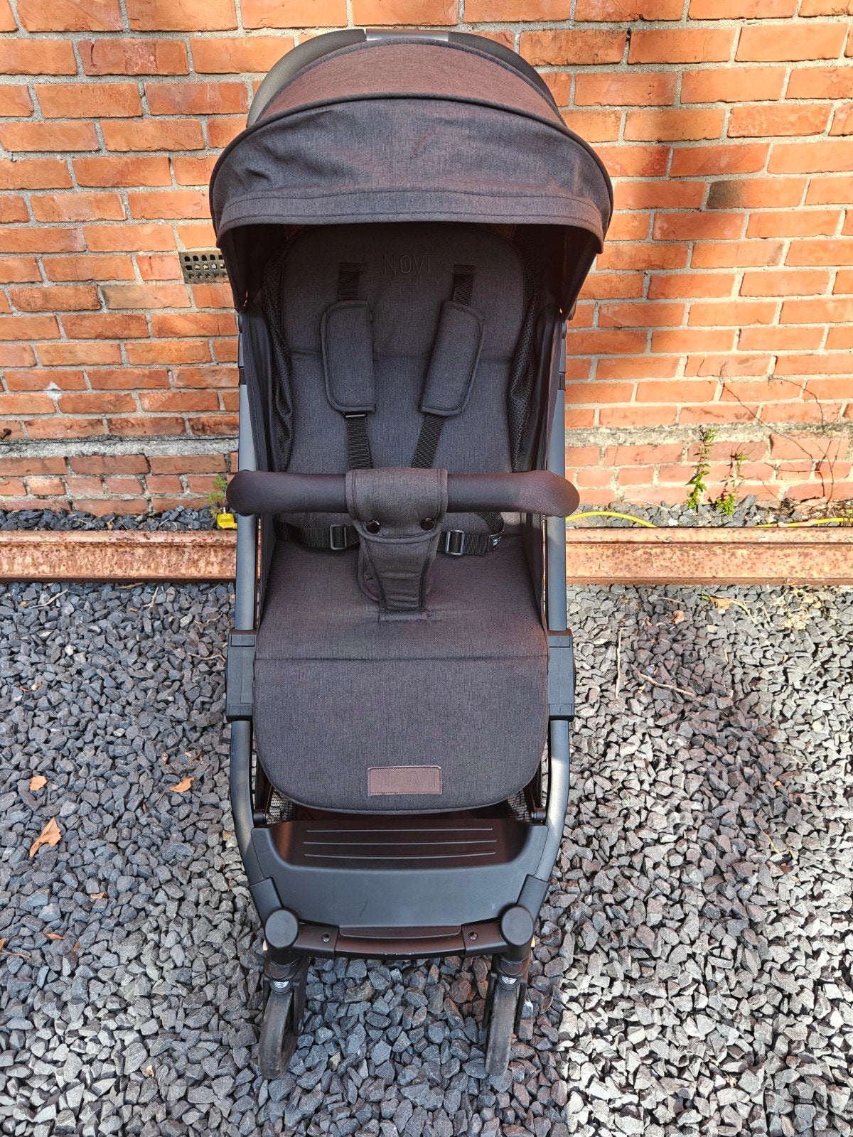 Buggy Novi Baby Travel Go Black Melange, Ophalen, Zo goed als nieuw, Overige merken, Verstelbare rugleuning