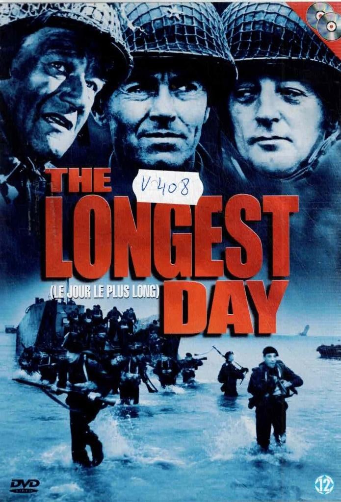 2 x dvd  /  the  Longest Day,, Cd's en Dvd's, Dvd's | Overige Dvd's, Vanaf 12 jaar, Ophalen of Verzenden, Zo goed als nieuw