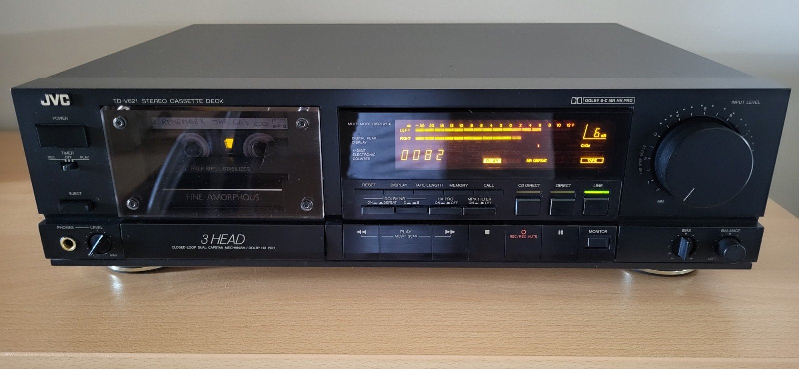 Jvc td-v621, Audio, Tv en Foto, Cassettedecks, Enkel, JVC, Ophalen