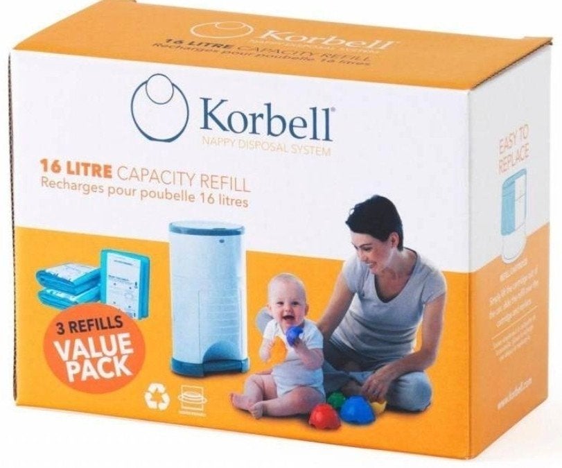 Korbell – KORBELL refill, 3 Pack, Overige merken, Luieremmer, Nieuw, Ophalen of Verzenden