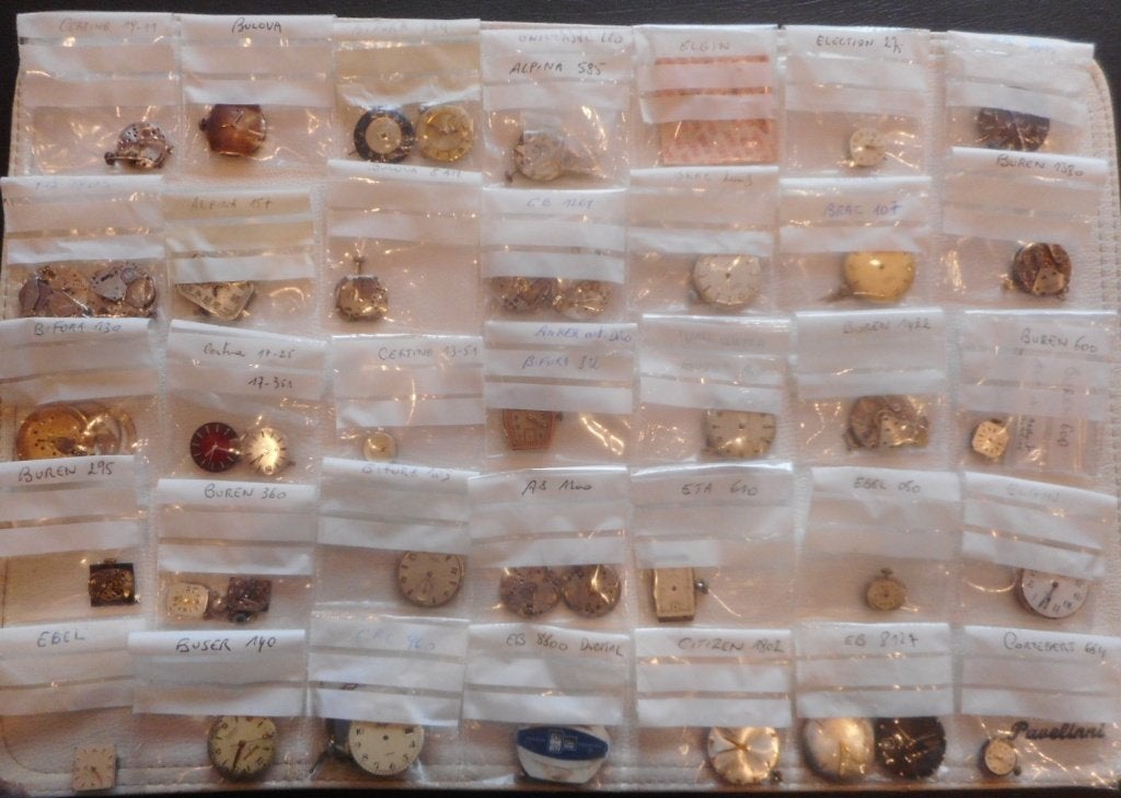 Lot d'anciens mouvements de montres mécaniques, Envoi, Utilisé