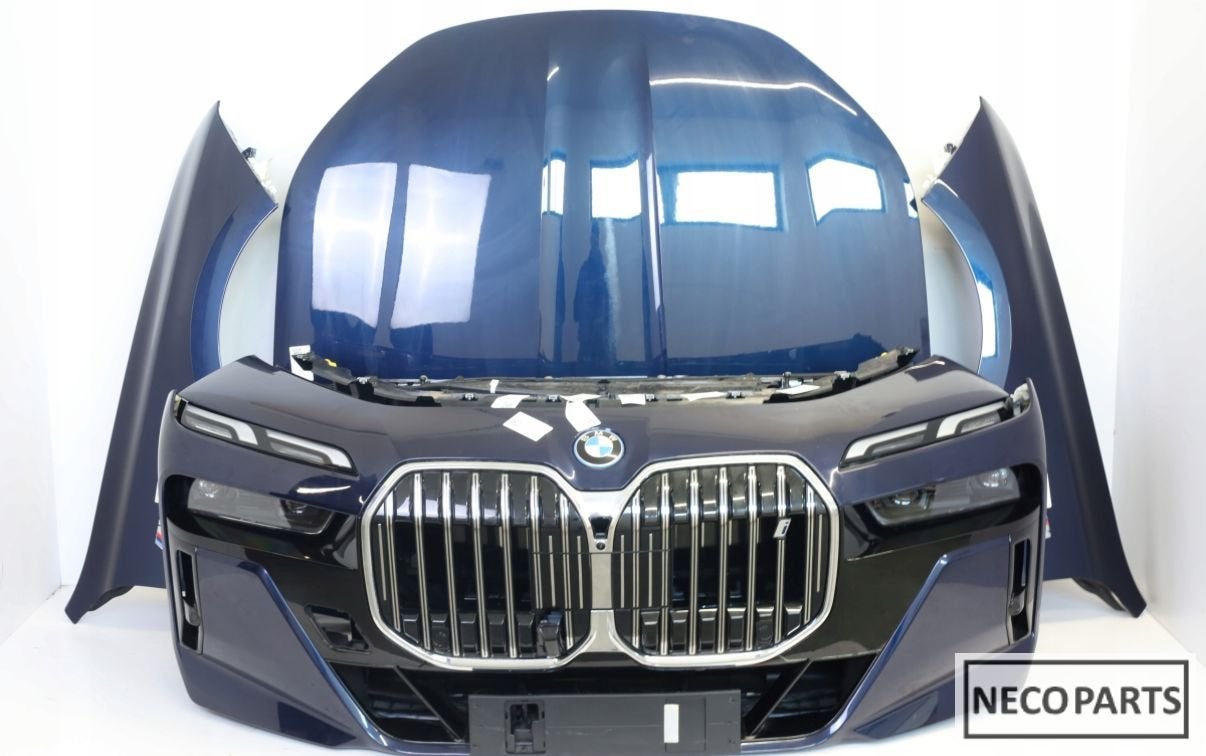 BMW G70 I7 VOORKOP C3Z ORIGINEEL COMPLEET ALLES LEVERBAAR, Arrière, -, Haillon arrière, Utilisé