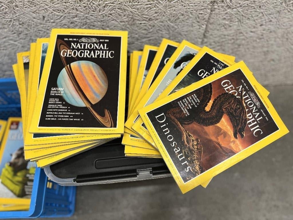 Lot vintage National Geographic magazines, Boeken, Ophalen, Gelezen, Wetenschap en Natuur