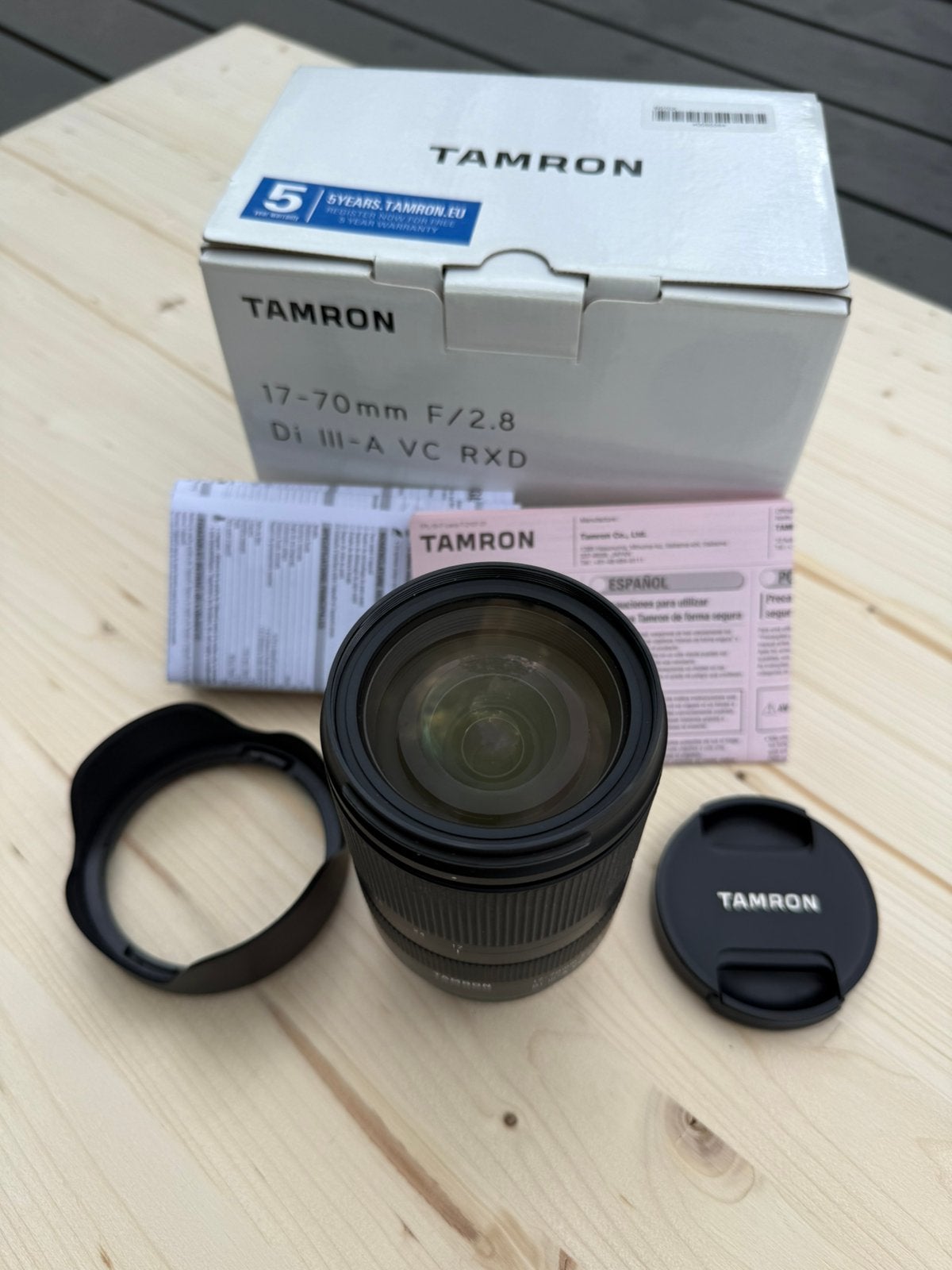 Objectif Tamron 17-70mm F/2.8 Di ||I-A VC RXD Fuji monture X, TV, Hi-fi & Vidéo, Monture Fujifilm X, Lentille standard, Comme neuf