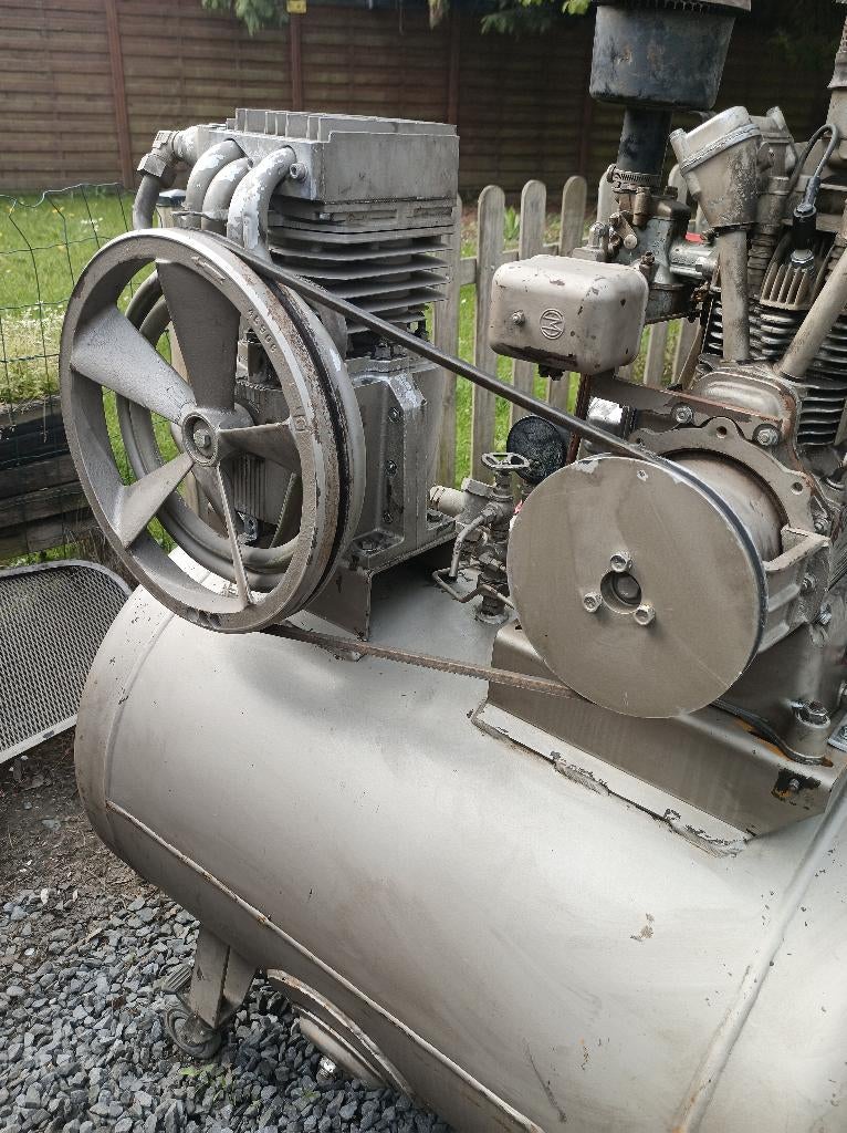 compresseur sur moteur bernard essence, Doe-het-zelf en Bouw, Ophalen, Gebruikt, Benzinemotor