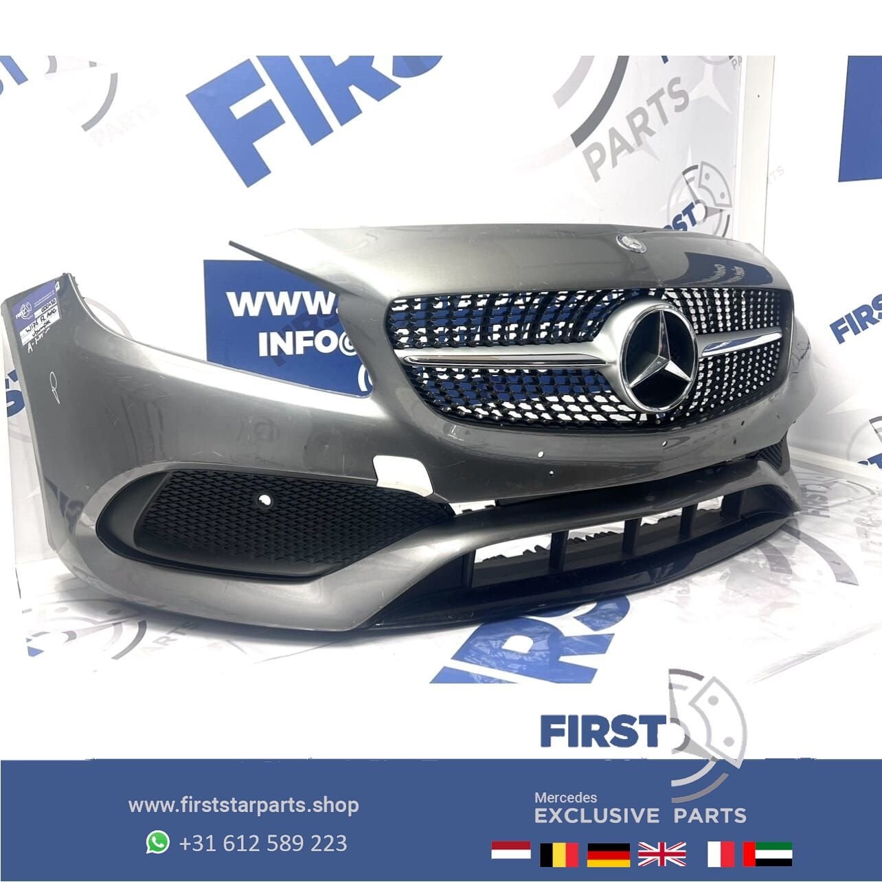 W176 BUMPER FACELIFT AMG VOORBUMPER Mercedes A Klasse 2012-2, Gebruikt, -, Voor, Ophalen of Verzenden
