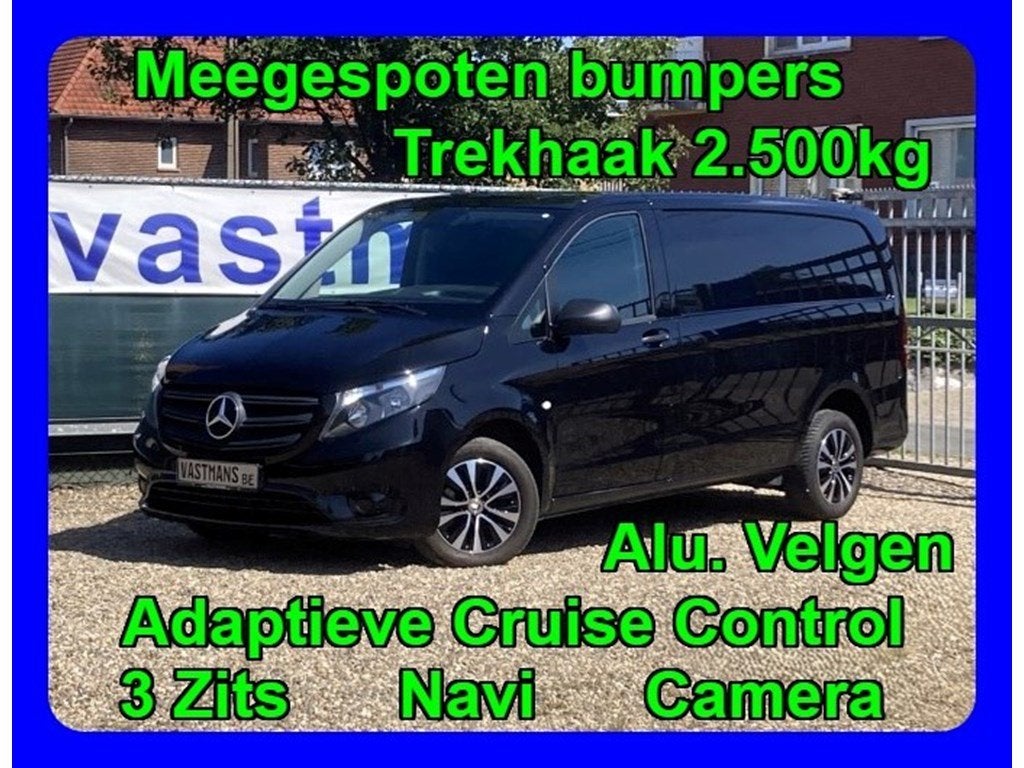 Mercedes-Benz Vito 114 24.250€+ BTW / 9G-Tronic / Trekhaak, Monovolume, Zwart, Bedrijf, Diesel