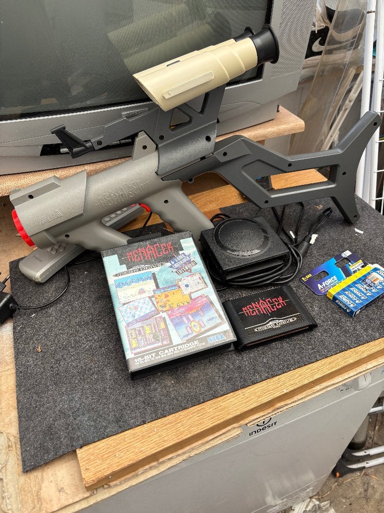 sega menacer kit complet avec les jeux, Ophalen of Verzenden, Zo goed als nieuw, Eén computer, Mega Drive