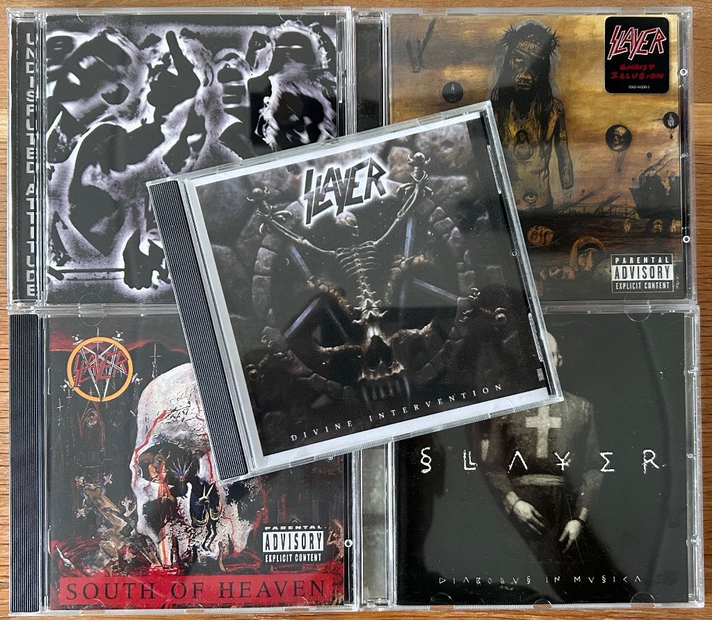 SLAYER - Verzameling van 5 albums ( 5 CDs ), Cd's en Dvd's, Verzenden, Zo goed als nieuw, Death metal, Album