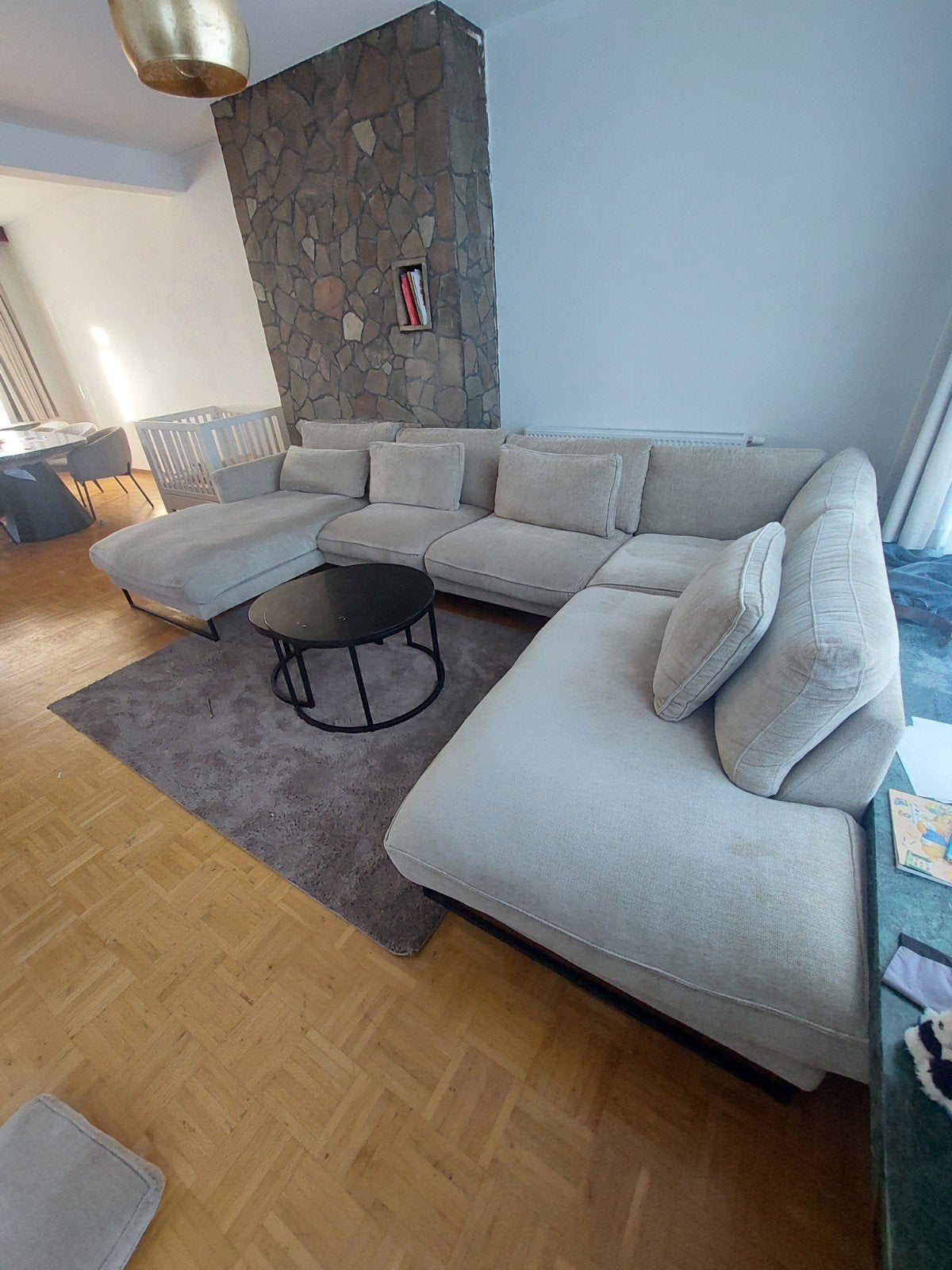 klassevolle zetel, nog in goede staat. Salon sofa., Enlèvement, Comme neuf, Tissus, Klassevol, modern