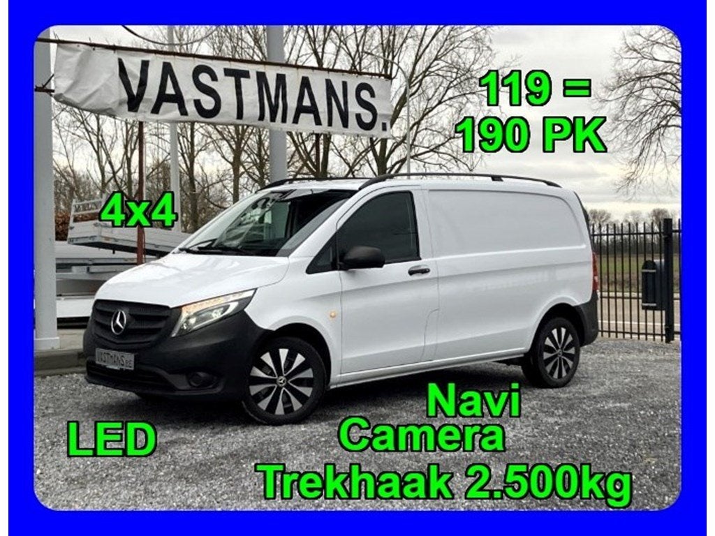 Mercedes-Benz Vito 119 CDI / 4x4 27.750€+BTW 190 PK / Trekh, Automaat, Monovolume, Wit, Bedrijf