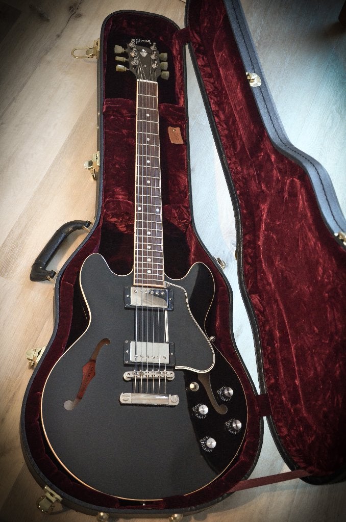 Gibson ES 339 Custom Shop 2012 noire, Enlèvement ou Envoi, Comme neuf, Hollow body, Gibson