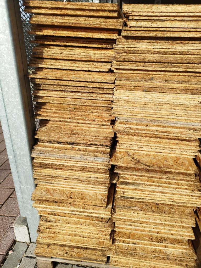 Osb platen, Enlèvement