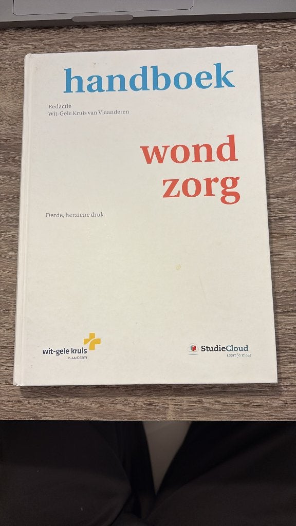 Handboek wond zorg, Ophalen of Verzenden, Zo goed als nieuw, Wit gele kruis, Overige wetenschappen