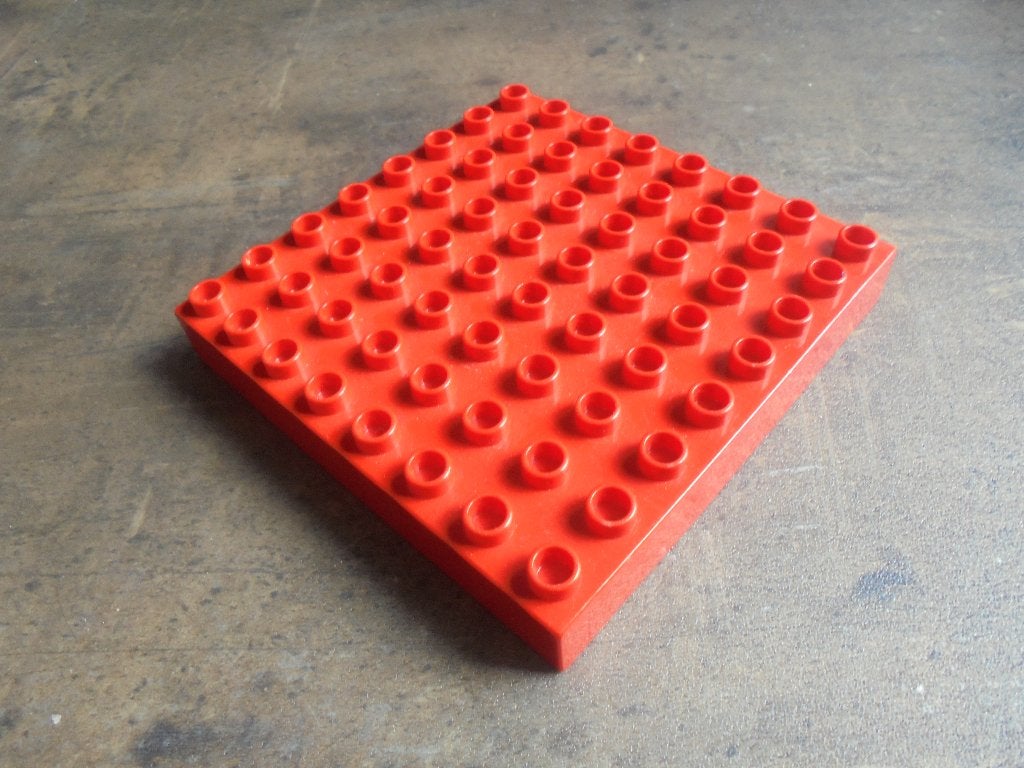 Lego Duplo Brick 8x8 (zie foto's) 2, Ophalen of Verzenden, Gebruikt, Losse stenen, Duplo