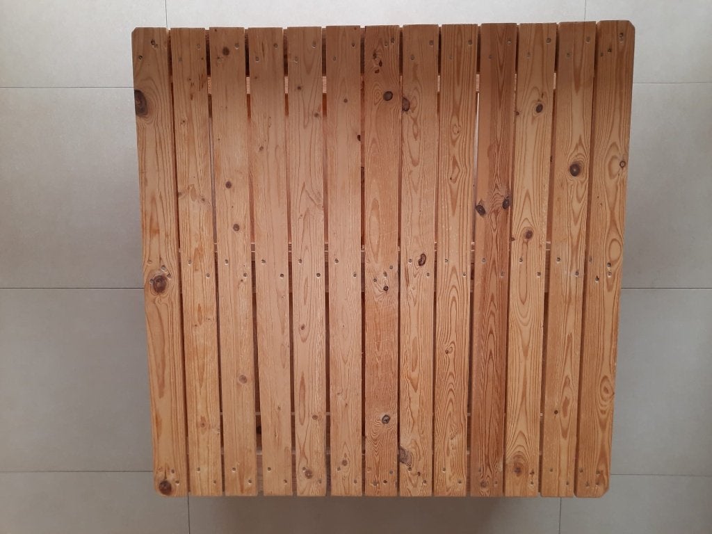 Table basse carrée en palettes sur roulettes, 100 à 150 cm, Carré, 100 à 150 cm, Enlèvement