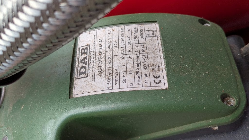 hydrofoorpomp met 60 l drukvat, Tuin en Terras, Waterpompen, Gebruikt, Elektrisch, Hydrofoorpomp, Ophalen