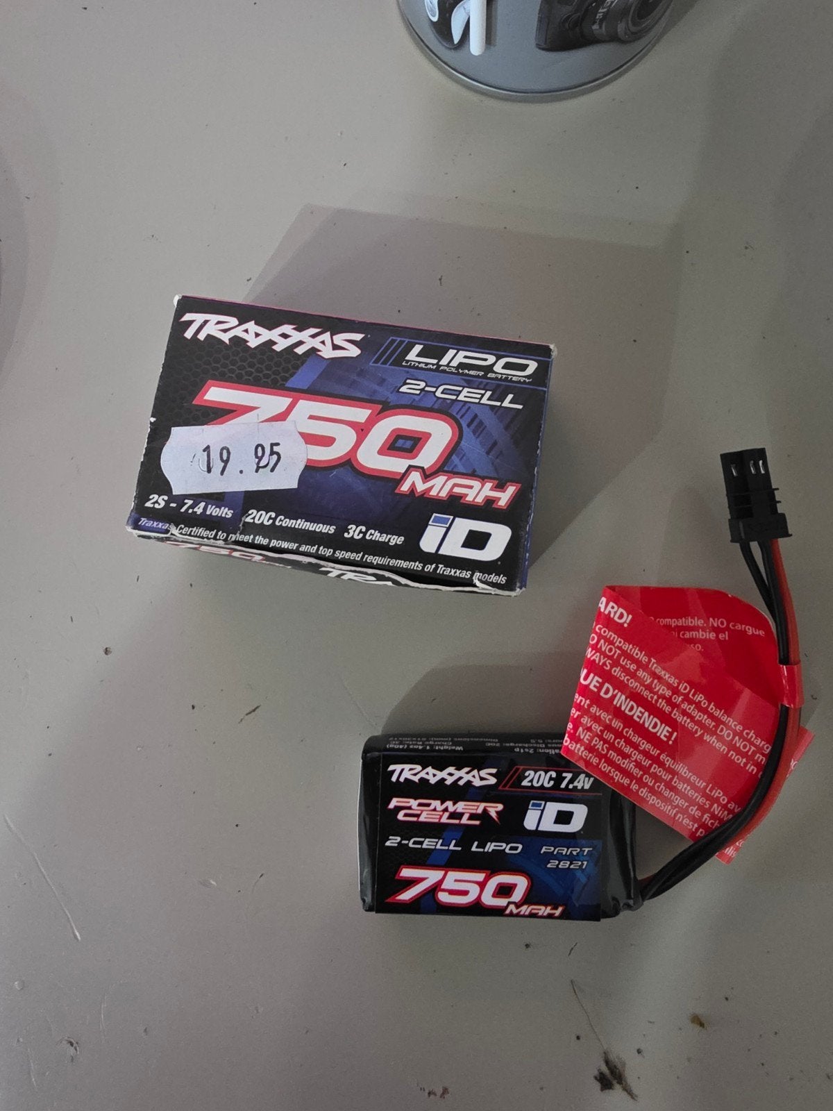 Lipo 2s 750 mAh, Ophalen