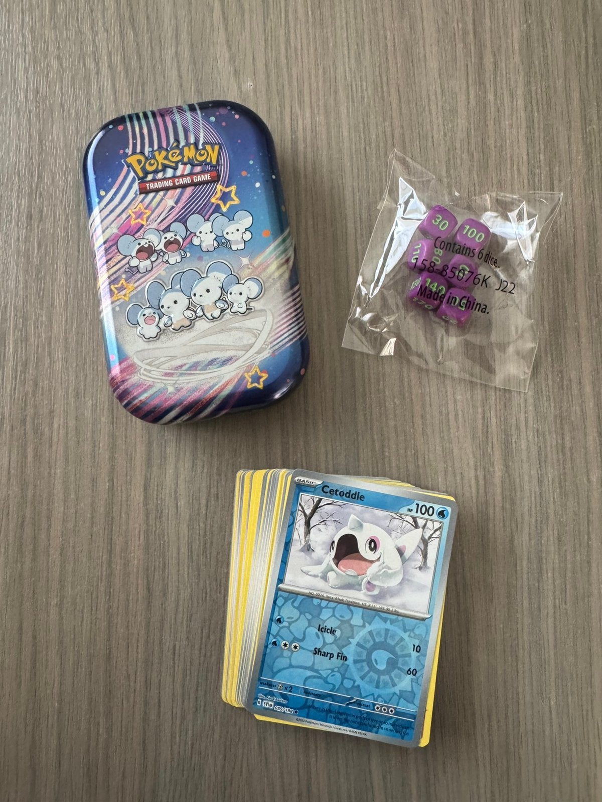 Pokemon gevulde mini tins + cadeautje, Ophalen of Verzenden, Zo goed als nieuw, Meerdere kaarten