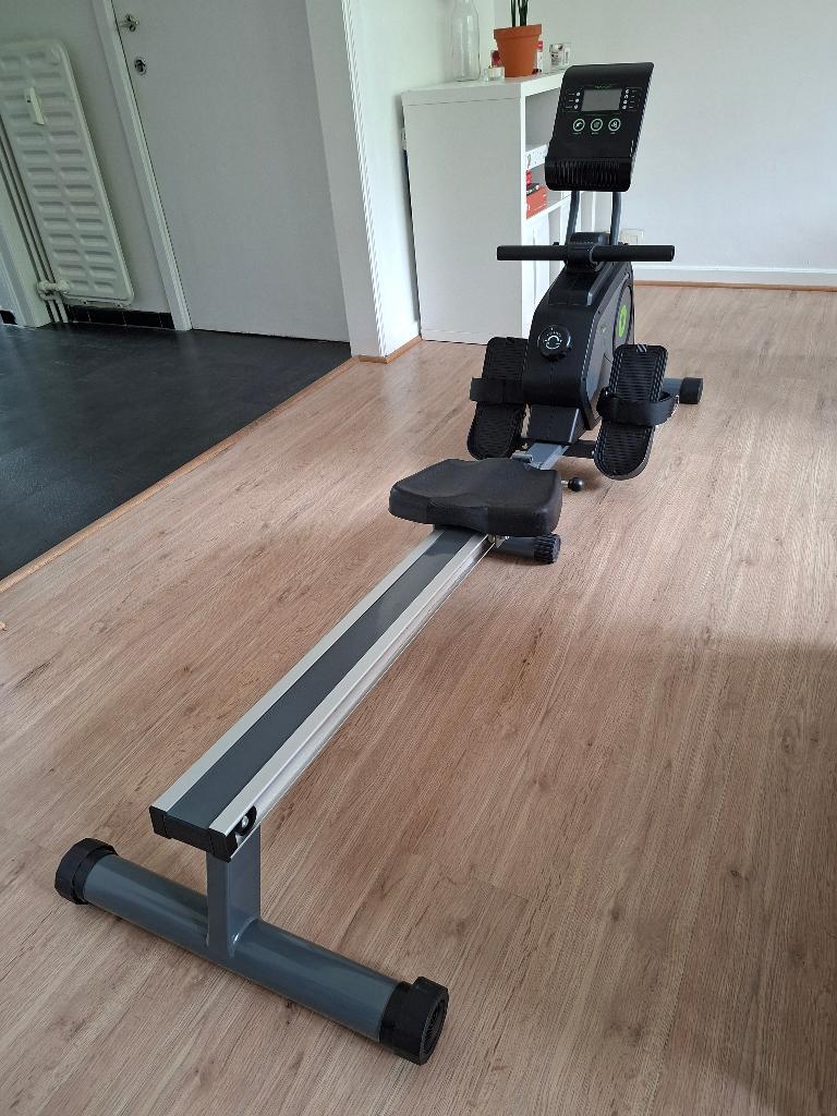 Rameur pliable Tunturi Cardio Fit R30 - Très bon état, Sport en Fitness, Ophalen, Benen, Aluminium, Zo goed als nieuw