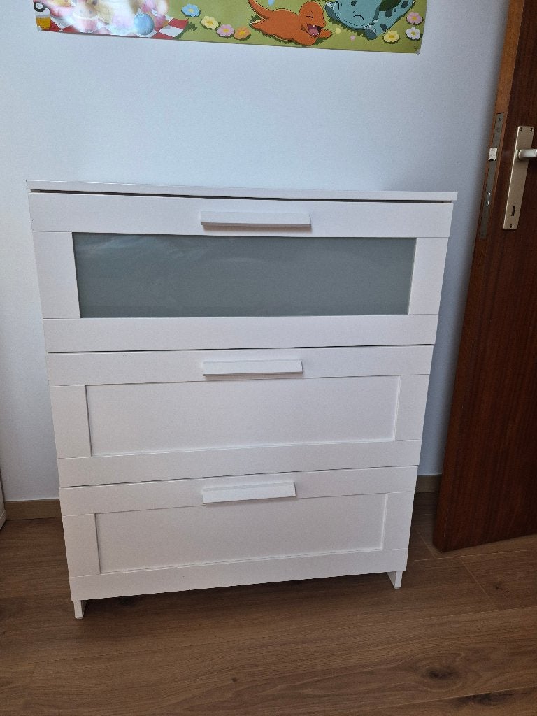 Commode 3 tiroirs ikea, Maison & Meubles, 3 ou 4 tiroirs, 25 à 50 cm, Enlèvement, Utilisé