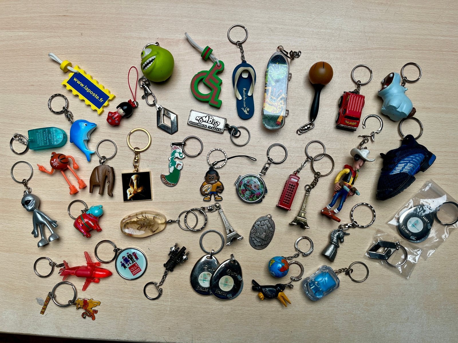 Collection de porte-clés  (environ 40 pièces), Enlèvement ou Envoi