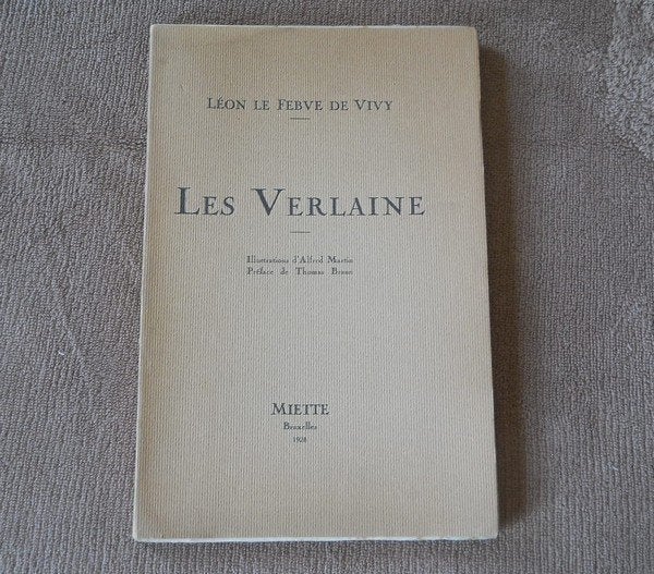 Les Verlaine (Léon le Febve de Vivy) généalogie de Verlaine, Enlèvement ou Envoi, Utilisé