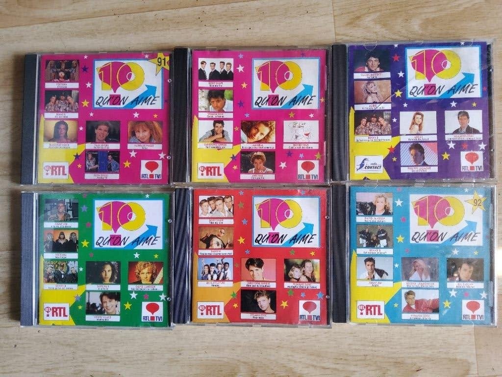 LOT 6 CD 10 QU’ON AIME, CD & DVD, CD | Francophone, Enlèvement ou Envoi