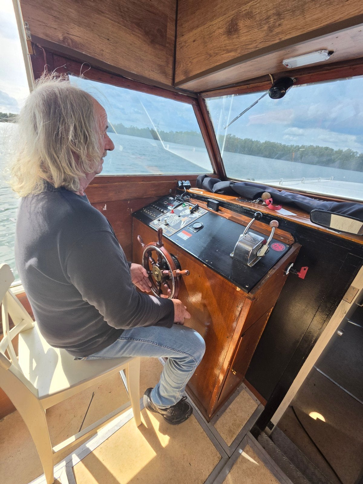 motorjacht  staal  0032 0497 06 03 04, Sports nautiques & Bateaux, Bateaux à moteur & Yachts à moteur, Yacht à moteur, Enlèvement ou Envoi