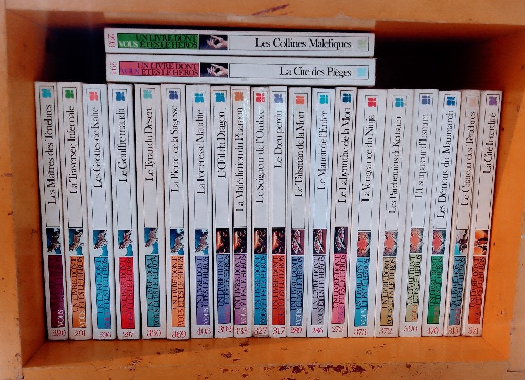 Lot rare 22 Livres Dont Vous Êtes Le Héros (Fiches VIERGES), Livres, Fantastique, Enlèvement, Utilisé, Steve Jackson