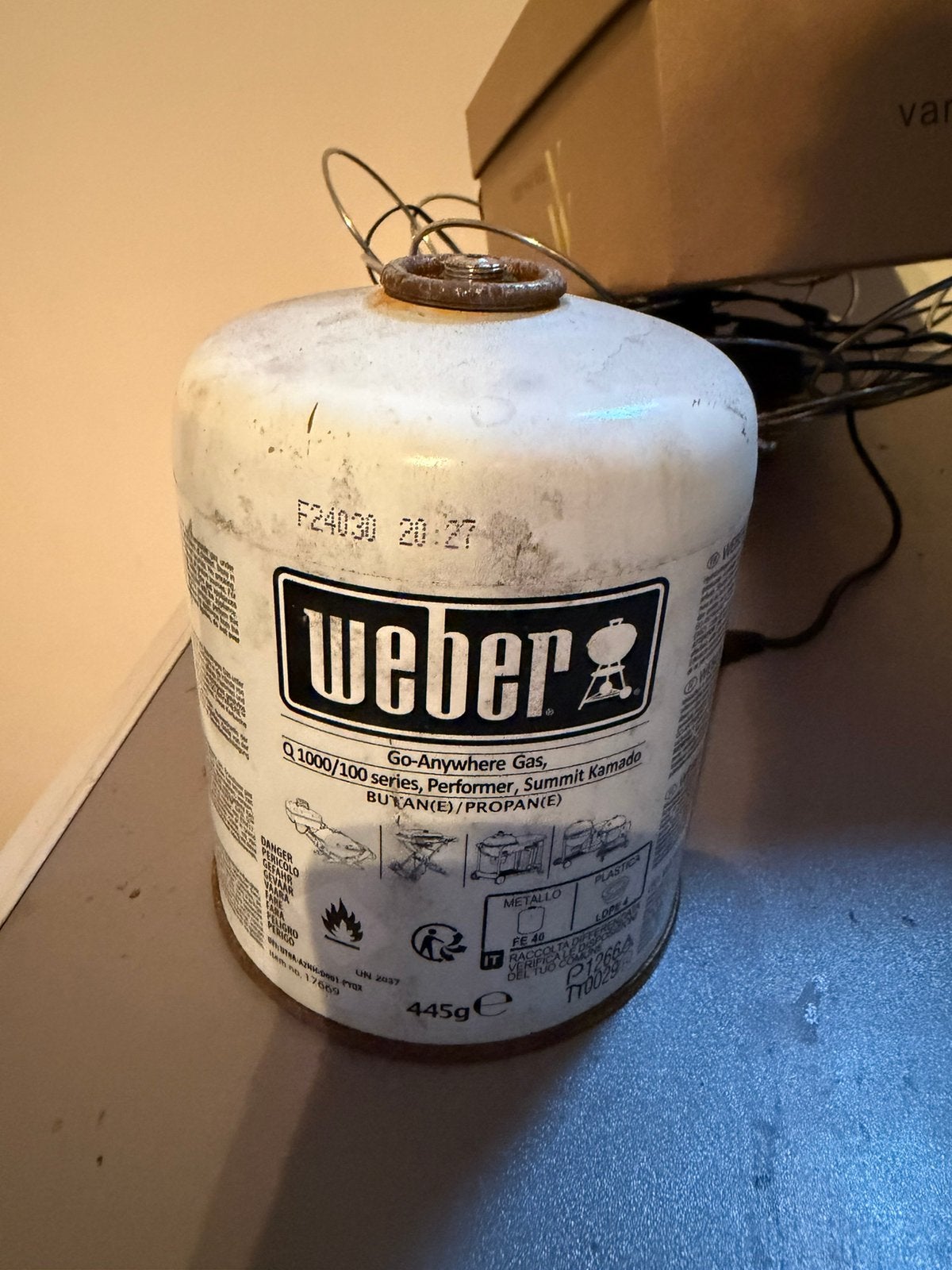 Bouteille butane pour bbq, Caravanes & Camping, Enlèvement, Comme neuf