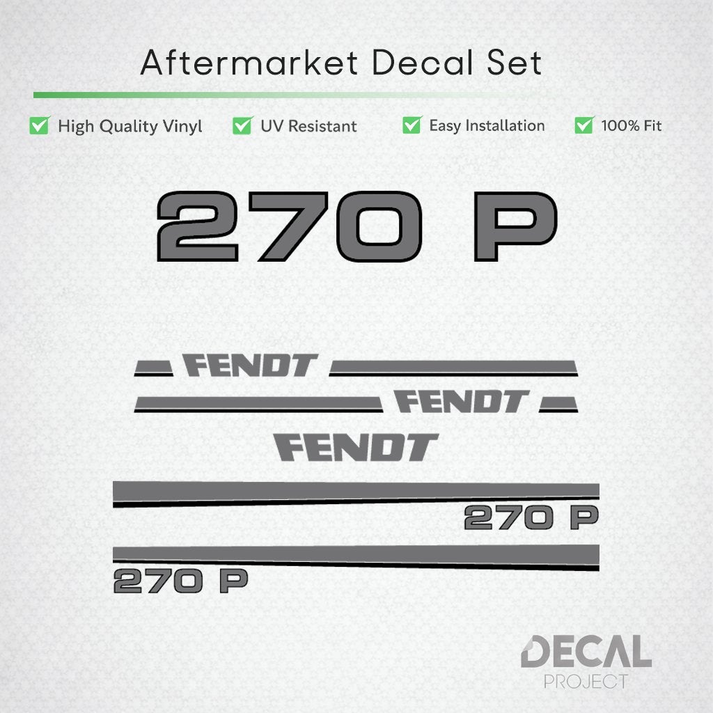 Autocollants de rechange Fendt 270 - 280, Envoi