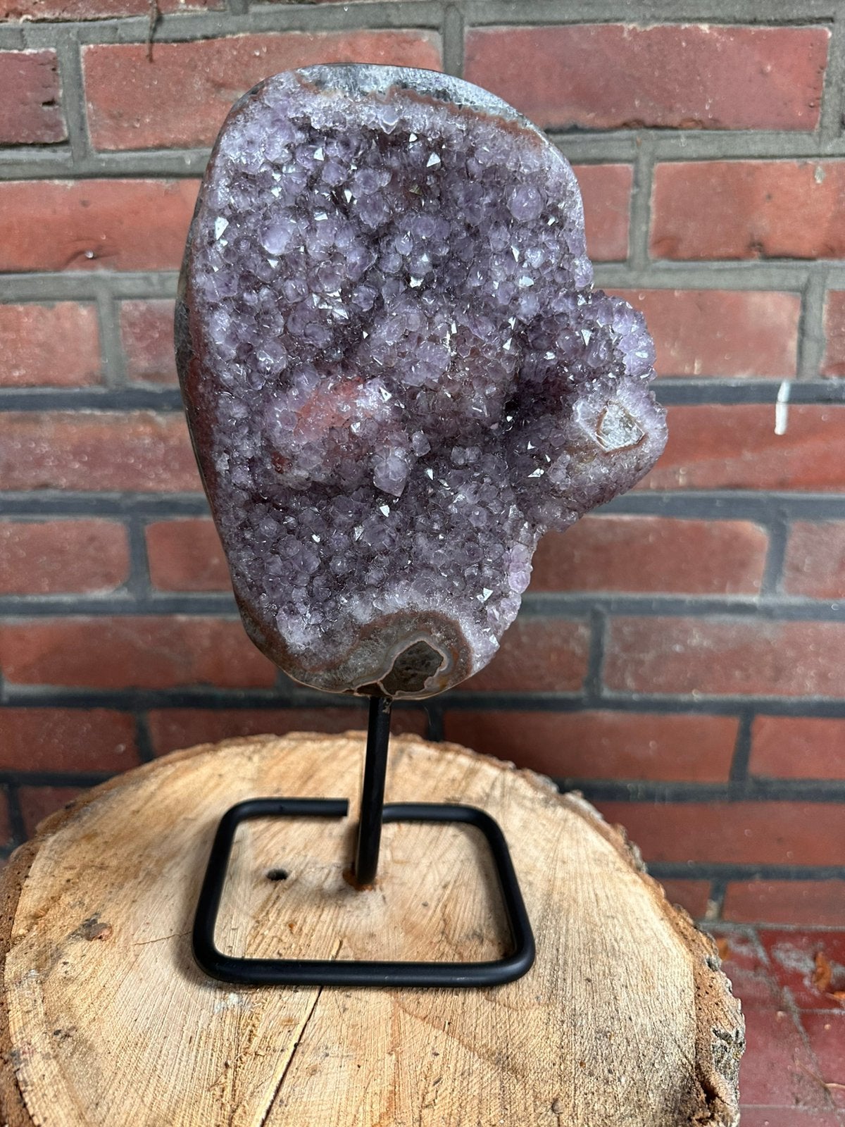 Amethist op standaard 3.28kg, Verzamelen, Ophalen of Verzenden, Mineraal