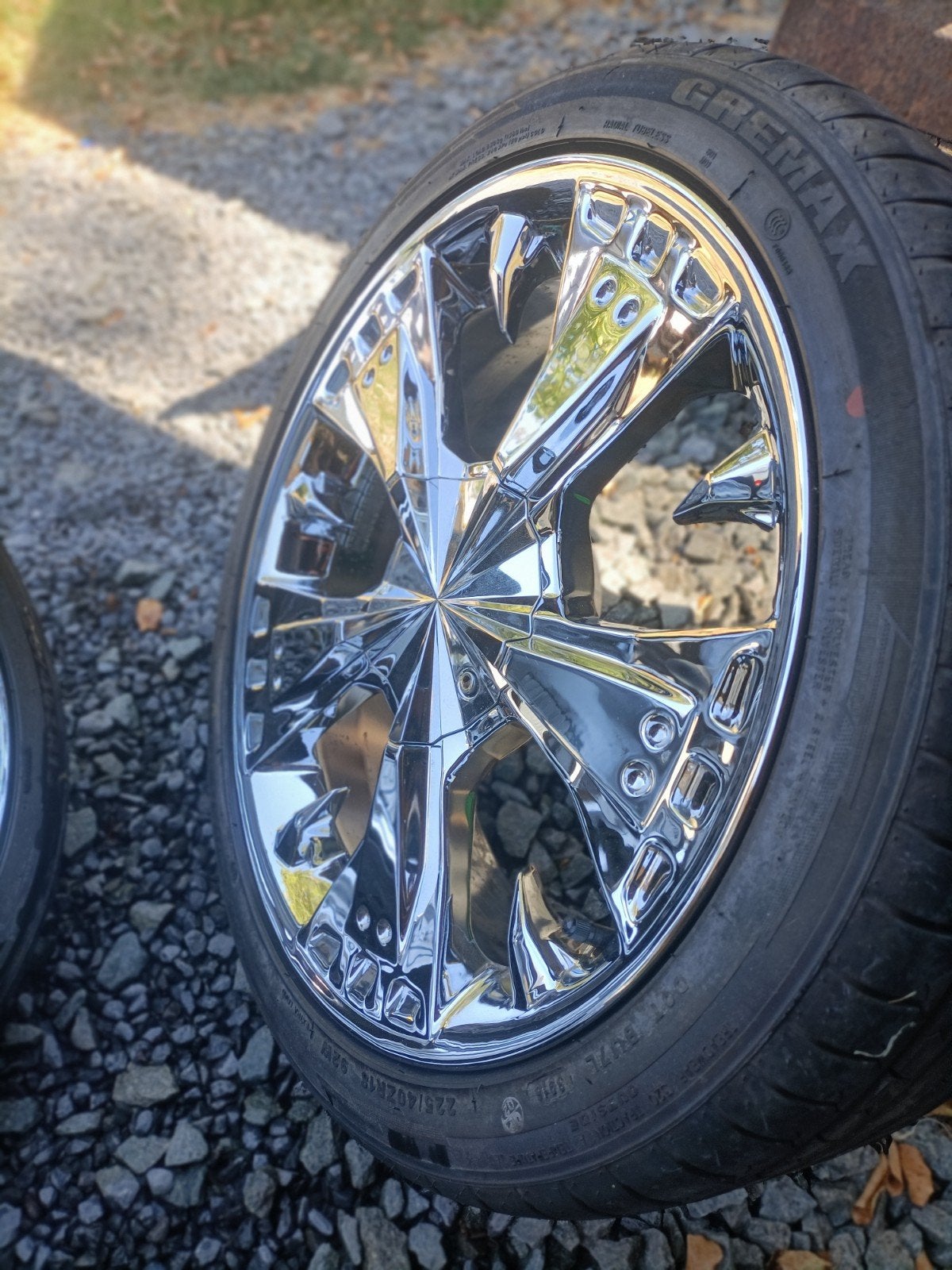 chroom velgen18 5x100 met nieuwe banden, Auto-onderdelen, Banden en Velgen, Ophalen, Band(en)