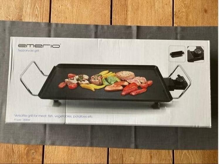Elektrische Teppan Yaki plaat 25 X 48 cm, Ophalen, Zo goed als nieuw
