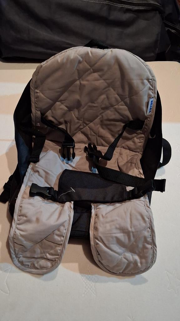 Beaba stoelverhoger zwart met beige kussen, Ophalen of Verzenden, Nieuw, Overige typen, Gordel(s)
