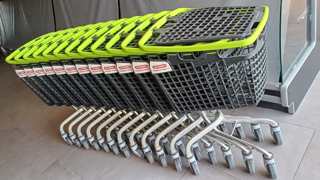 15 chariots de courses professionnels Araven Compact Loop, Enlèvement, Utilisé, Autres types