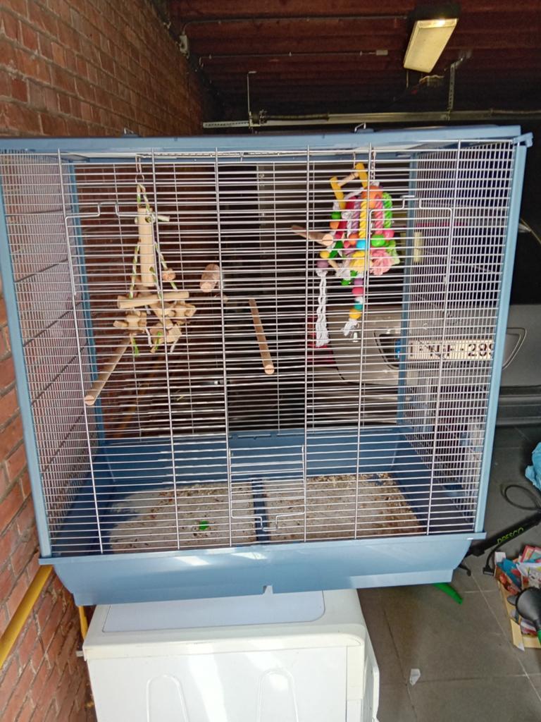 Mooie grote vogelkooi 80 x 80 x47, Ophalen of Verzenden, Vogelkooi