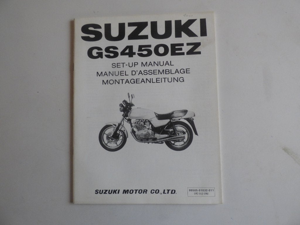 SUZUKI GS450EZ MONTAGE HANDLEIDING, Motoren, Ophalen of Verzenden, Suzuki