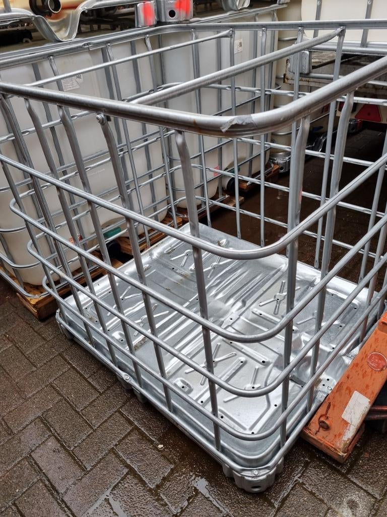 Ibc kooi op metalen pallet, Tuin en Terras, Ophalen of Verzenden