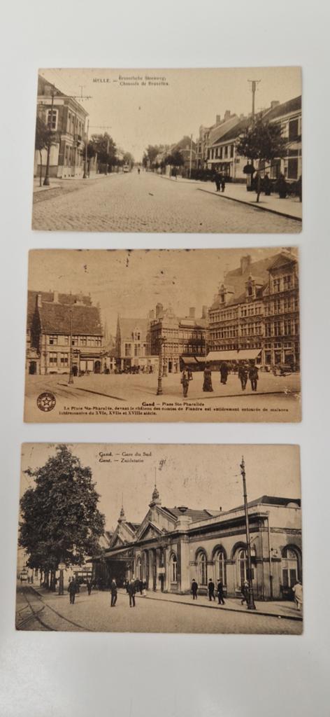 Oude postkaarten Melle - Gent, Collections, Trains & Trams, Enlèvement