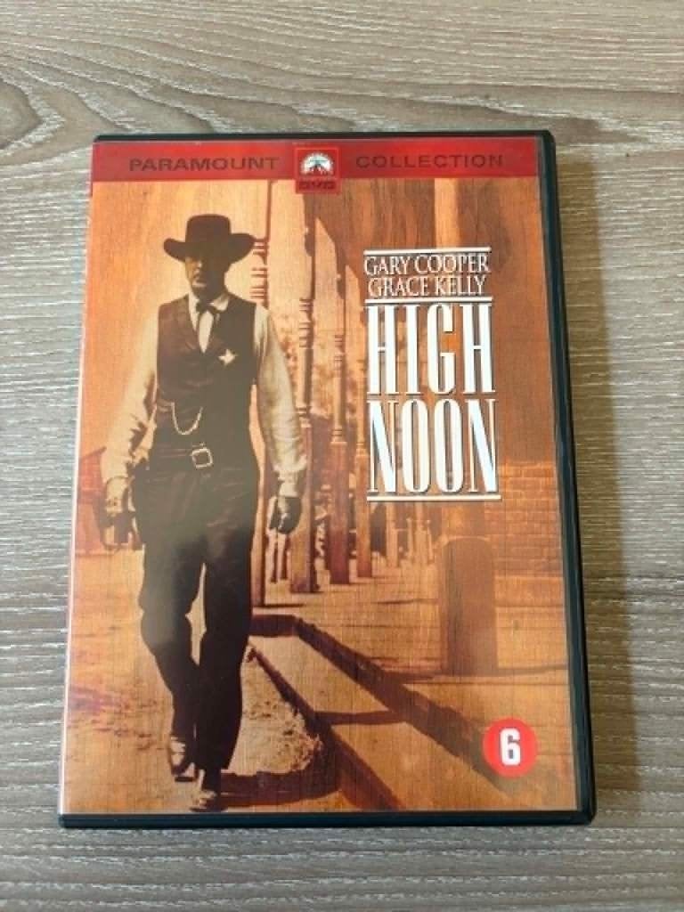 High noon, western met Gary Cooper, Grace Kelly, 2 euro., Engels, Nederlands, Ophalen of Verzenden, Zo goed als nieuw