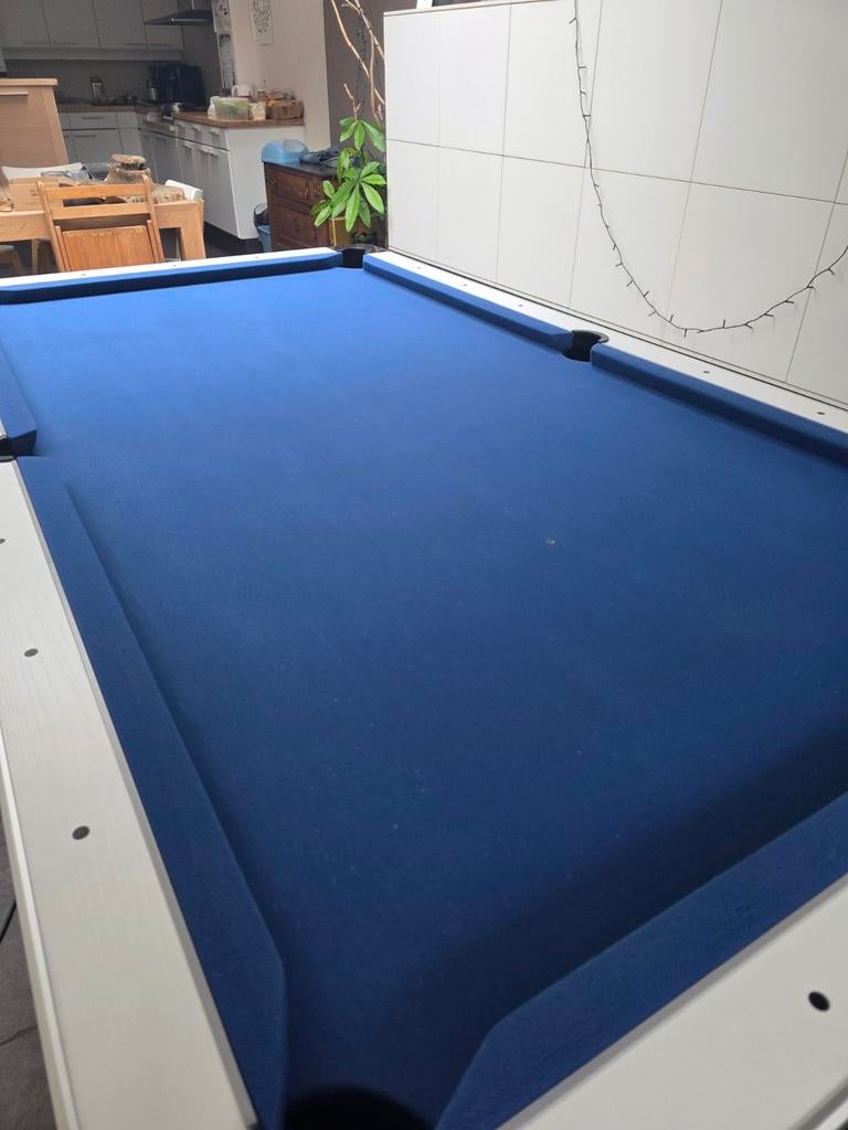 Pooltafel/Biljart tafel incl. Stokken, driehoek en ballen, Sport en Fitness, Ophalen, Zo goed als nieuw, Biljarttafel