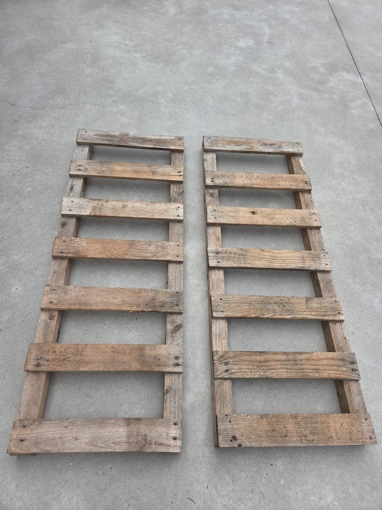 Houten pallet, Doe-het-zelf en Bouw, Ophalen, Gebruikt, 25 tot 50 mm, Minder dan 200 cm
